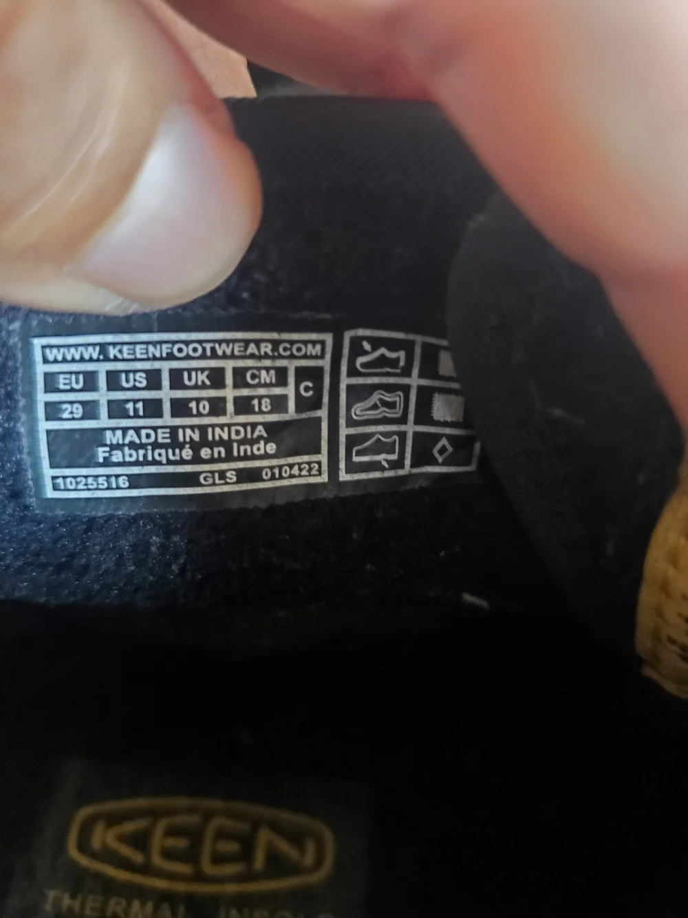 KEEN Kids'  Howser Chukka  Black Winter Ankle Boots Size 11.